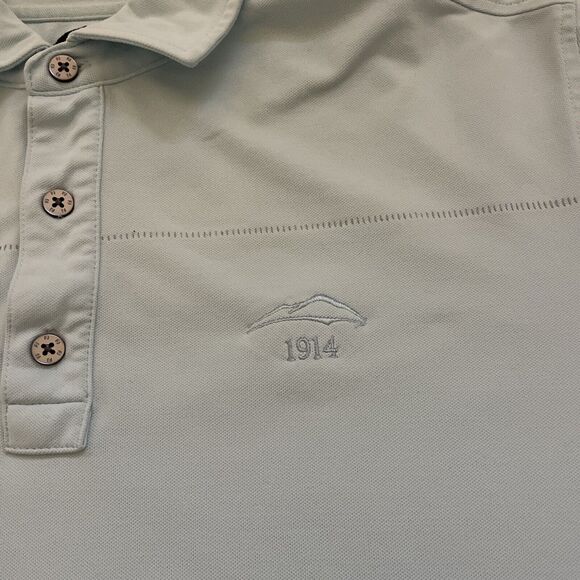 Footjoy‎ Golf Polo Mens Performance Shirt Size Medium Embroidered 1914 Preppy - Picture 2 of 8